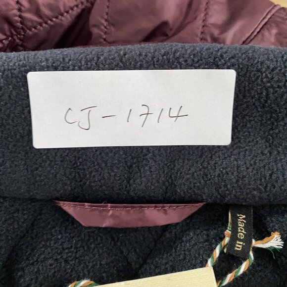 Barbour Quilted Vest in Burgundy - Picture 2 of 11